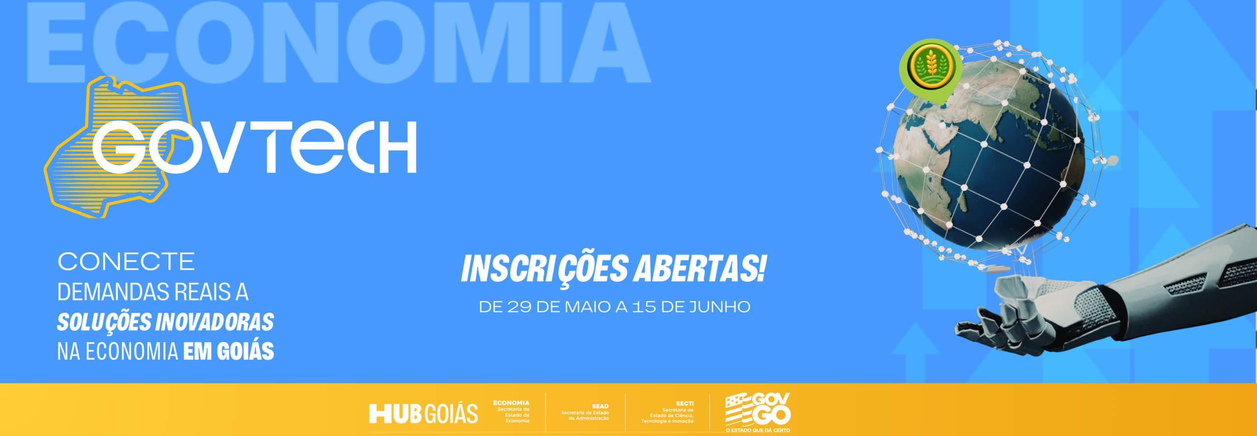 Incrições GovTech - banner site